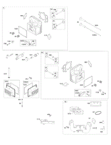 Cylinder Head, Rocker Arm Cover, Intake Manifold parts for Briggs & Stratton Engine 44S977-0002-G1 from AppliancePartsPros.com