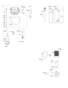 Engine Sump, Oil Cooler, Dipstick / Tube Assembly parts for Briggs & Stratton Engine 44T677-0003-G1 from AppliancePartsPros.com