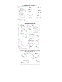 Engine Gasket Set, Valve Gasket Set parts for Briggs & Stratton Engine 44T777-0001-G1 from AppliancePartsPros.com