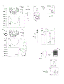Engine Sump, Oil Cooler, Dipstick / Tube Assembly parts for Briggs & Stratton Engine 44T777-0002-G1 from AppliancePartsPros.com