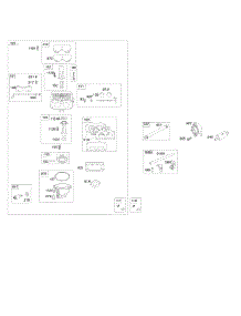 Carburetor, Fuel Supply parts for Briggs & Stratton Engine 44T877-0009-B1 from AppliancePartsPros.com