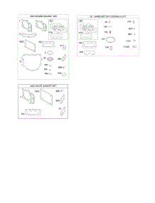 Engine / Valve Gasket Set, Carburetor Overhaul Kit parts for Briggs & Stratton Engine 44T977-0008-G1 from AppliancePartsPros.com