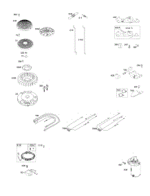 Flywheel, Controls, Wire Harness, Alternator, Starter parts for Briggs & Stratton Engine 44T977-0011-G1 from AppliancePartsPros.com
