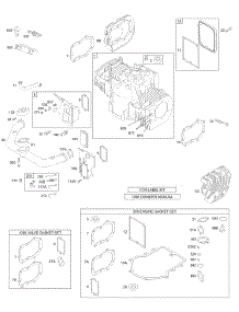 Crankcase Cover / Cylinder, Head, Kit / Gasket Sets - Engine, Kit / Gasket Sets - Valve parts for Briggs & Stratton Engine 460777-2127-E1 from AppliancePartsPros.com