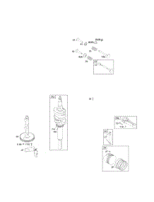 Cam, Crankshaft, Pistons, Valves parts for Briggs & Stratton Engine 460777-2290-E3 from AppliancePartsPros.com