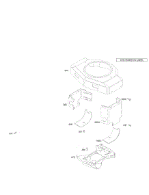Blower Housing / Shrouds parts for Briggs & Stratton Engine 461777-0137-E1 from AppliancePartsPros.com