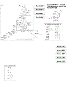 Carburetor 1, Kit / Gasket Sets - Carburetor 1, Kit / Gasket Sets - Fuel Pump 1 parts for Briggs & Stratton Engine 461777-0137-E1 from AppliancePartsPros.com
