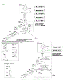 Carburetor 2, Kit / Gasket Sets - Carburetor 2, Kit / Gasket Sets - Fuel Pump 2 parts for Briggs & Stratton Engine 462707-0100-E1 from AppliancePartsPros.com
