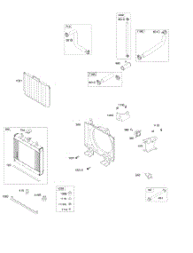 Radiator, Hoses, Fuel Pump parts for Briggs & Stratton Engine 472177-0100-E1 from AppliancePartsPros.com