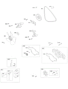 Water Pump,  Vee Belt, Radiator Fan parts for Briggs & Stratton Engine 472177-0100-E1 from AppliancePartsPros.com