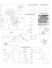 Cylinder, Crankshaft, Pistons / Rings / Connecting Rods, Engine Gasket Set, Repair Manual, Operator's Manual parts for Briggs & Stratton Engine 473177-0112-E1 from AppliancePartsPros.com