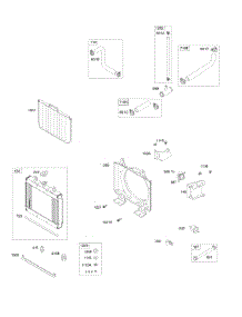 Radiator, Hoses, Shrouds, Fuel Pump parts for Briggs & Stratton Engine 473177-0112-E1 from AppliancePartsPros.com