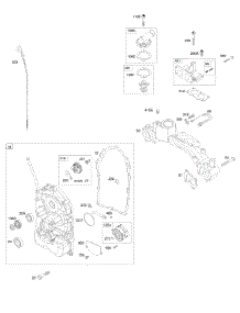 Crankcase Cover / Sump, Intake Manifold parts for Briggs & Stratton Engine 474177-0112-E1 from AppliancePartsPros.com