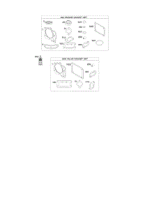Engine Gasket Set, Valve Gasket Set parts for Briggs & Stratton Engine 49E777-0001-G1 from AppliancePartsPros.com