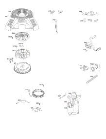 Flywheel, Alternator, Starter parts for Briggs & Stratton Engine 49E777-0001-G1 from AppliancePartsPros.com