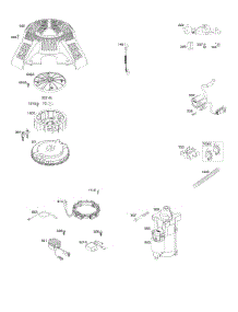 Flywheel, Alternator, Starter parts for Briggs & Stratton Engine 49E877-0002-G1 from AppliancePartsPros.com