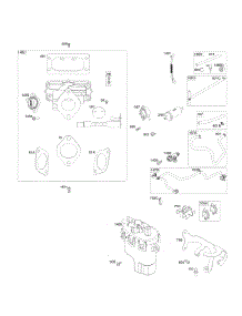 Throttle Body, Fuel Supply parts for Briggs & Stratton Engine 49E877-0002-G1 from AppliancePartsPros.com