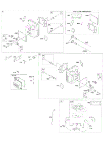 Cylinder Head, Gasket Set-Valve, Valves parts for Briggs & Stratton Engine 49G575-0111-E2 from AppliancePartsPros.com