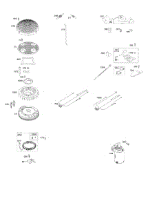 Flywheel, Controls, Wire Harness, Alternator, Starter parts for Briggs & Stratton Engine 49L977-0125-G5 from AppliancePartsPros.com