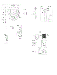 Engine Sump, Lubrication, Oil Cooler parts for Briggs & Stratton Engine 49M777-0122-G5 from AppliancePartsPros.com