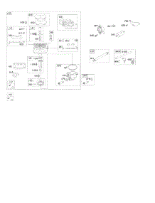Carburetor, Fuel Supply parts for Briggs & Stratton Engine 49M877-0047-G1 from AppliancePartsPros.com