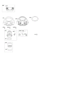Blower Housing, Air Cleaner parts for Briggs & Stratton Engine 49M877-1046-G5 from AppliancePartsPros.com