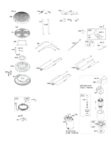 Flywheel, Controls, Wire Harness, Alternator, Starter parts for Briggs & Stratton Engine 49M977-0036-E1 from AppliancePartsPros.com