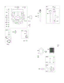Engine Sump, Lubrication, Oil Cooler parts for Briggs & Stratton Engine 49M977-0110-E1 from AppliancePartsPros.com