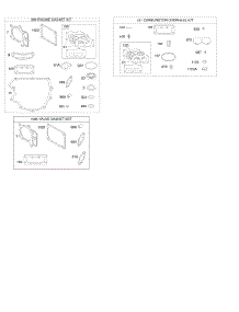 Engine / Valve Gasket Set, Carburetor Overhaul Kit parts for Briggs & Stratton Engine 49M977-0117-G5 from AppliancePartsPros.com