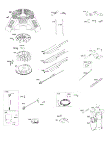 Flywheel, Controls, Wire Harness, Alternator, Starter parts for Briggs & Stratton Engine 49R977-0005-G1 from AppliancePartsPros.com