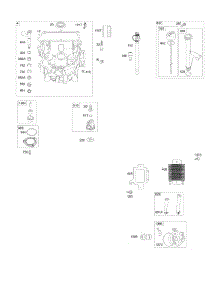 Engine Sump, Lubrication, Oil Cooler parts for Briggs & Stratton Engine 49S877-0010-B1 from AppliancePartsPros.com