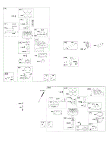 Carburetor, Fuel Supply parts for Briggs & Stratton Engine 49S877-0013-B1 from AppliancePartsPros.com