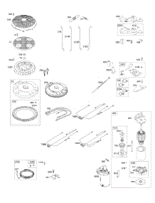 Flywheel, Controls, Wire Harness, Alternator, Starter parts for Briggs & Stratton Engine 49S877-0013-B1 from AppliancePartsPros.com