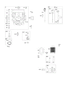 Engine Sump, Lubrication, Oil Cooler parts for Briggs & Stratton Engine 49T777-0001-G1 from AppliancePartsPros.com