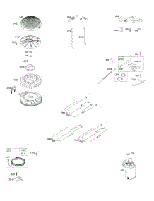 Flywheel, Controls, Wire Harness, Alternator, Starter parts for Briggs & Stratton Engine 49T777-0002-G1 from AppliancePartsPros.com