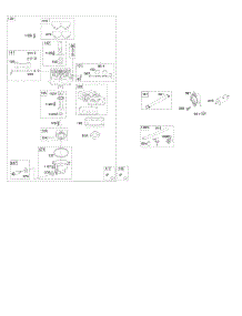 Carburetor, Fuel Supply parts for Briggs & Stratton Engine 49T877-0002-G1 from AppliancePartsPros.com