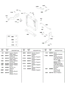 Radiator Support Brackets parts for Briggs & Stratton Engine 522447-0106-E2 from AppliancePartsPros.com