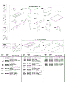 Engine & Valve Gasket Sets, Terminal Connectors parts for Briggs & Stratton Engine 522447-0406-E2 from AppliancePartsPros.com
