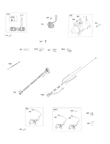 Alternator, Electric Starter, Wires, Ignition parts for Briggs & Stratton Engine 540477-0112-E1 from AppliancePartsPros.com