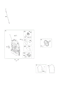 Crankcase Cover parts for Briggs & Stratton Engine 541477-1118-B1 from AppliancePartsPros.com