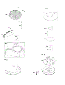 Blower Housing, Flywheel, Rotating Screen parts for Briggs & Stratton Engine 541777-0110-E1 from AppliancePartsPros.com