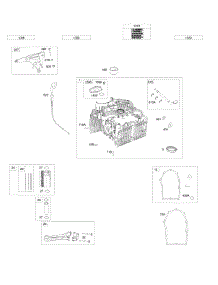 Cylinder, Pistons / Rings / Connecting Rods parts for Briggs & Stratton Engine 541777-0110-E1 from AppliancePartsPros.com
