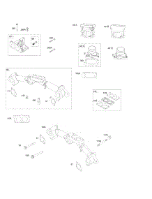 Intake Manifolds, Intake Elbows parts for Briggs & Stratton Engine 542477-0113-E1 from AppliancePartsPros.com