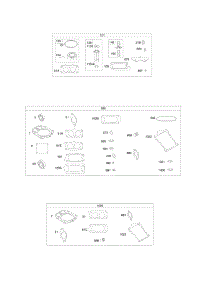 Carburetor Overhaul Kit, Engine / Valve Gasket Set parts for Briggs & Stratton Engine 542477-0116-E1 from AppliancePartsPros.com