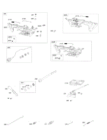 Control Brackets, Springs, Throttle Levers parts for Briggs & Stratton Engine 542477-0118-E1 from AppliancePartsPros.com