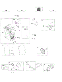 Cylinder, Crankshaft, Piston / Rings / Connecting Rod parts for Briggs & Stratton Engine 542477-0120-E1 from AppliancePartsPros.com