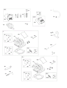 Cylinder Heads, Rocker Covers parts for Briggs & Stratton Engine 542477-1125-E1 from AppliancePartsPros.com