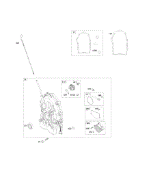 Crankcase Cover parts for Briggs & Stratton Engine 542477-2121-G1 from AppliancePartsPros.com