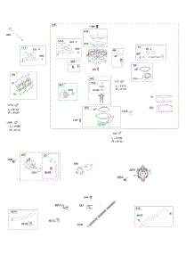 Carburetor, Fuel Supply parts for Briggs & Stratton Engine 542777-1113-E1 from AppliancePartsPros.com