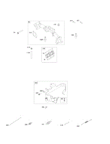Intake Manifold, Brackets, Springs parts for Briggs & Stratton Engine 542777-2113-G1 from AppliancePartsPros.com